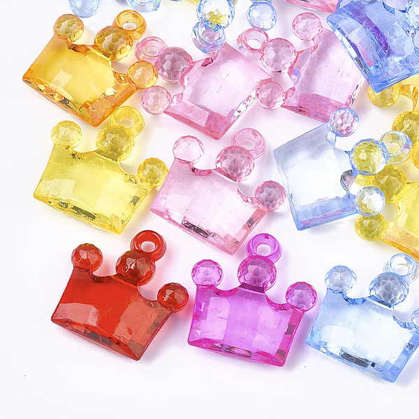 PandaHall Transparent Acrylic Pendants, Faceted, Crown, Mixed Color, 28x26x8mm, Hole: 2.5mm Acrylic Crown Multicolor
PandaHall Transparent Acrylic Pendants, Faceted, Crown, Mixed Color, 28x26x8mm, Hole: 2.5mm Acrylic Crown Multicolor