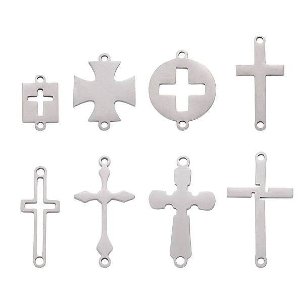 PandaHall Crafans 16Pcs 8 Style Laser Cut 201 Stainless Steel Connector Charms, Religion, Cross, Stainless Steel Color, 13~26x8~14.5x1mm...
PandaHall Crafans 16Pcs 8 Style Laser Cut 201 Stainless Steel Connector Charms, Religion, Cross, Stainless Steel Color, 13~26x8~14.5x1mm...