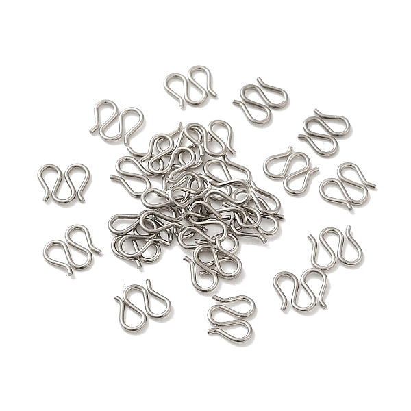 PandaHall 304 Stainless Steel S-hook Clasps, M Clasps, Stainless Steel Color, 7.5x8.5x1mm 304 Stainless Steel
PandaHall 304 Stainless Steel S-hook Clasps, M Clasps, Stainless Steel Color, 7.5x8.5x1mm 304 Stainless Steel