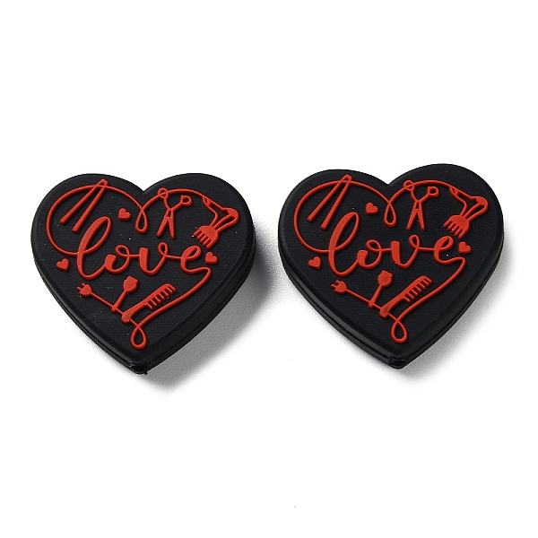 PandaHall Food Grade Heart with Word Love Silicone Focal Beads, for Beadable Pens DIY Nursing Necklaces Making, Red, 27x30x7mm, Hole: 3mm...
PandaHall Food Grade Heart with Word Love Silicone Focal Beads, for Beadable Pens DIY Nursing Necklaces Making, Red, 27x30x7mm, Hole: 3mm...