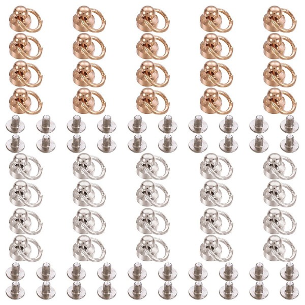 PandaHall Gorgecraft 40 Sets 2 Colors Accessories, Including Brass Screw Nut, Iron Screws, Platinum & Light Gold, 17x8mm, Hole: 7mm, 20...
PandaHall Gorgecraft 40 Sets 2 Colors Accessories, Including Brass Screw Nut, Iron Screws, Platinum & Light Gold, 17x8mm, Hole: 7mm, 20...