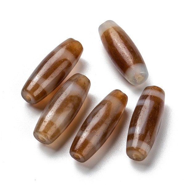 PandaHall Tibetan Style dZi Beads, Natural Agate Beads, Dyed, Rice, Mixed Patterns, 26.5~27.5x9~9.5mm, Hole: 1.8mm Tibetan Agate Oval
PandaHall Tibetan Style dZi Beads, Natural Agate Beads, Dyed, Rice, Mixed Patterns, 26.5~27.5x9~9.5mm, Hole: 1.8mm Tibetan Agate Oval