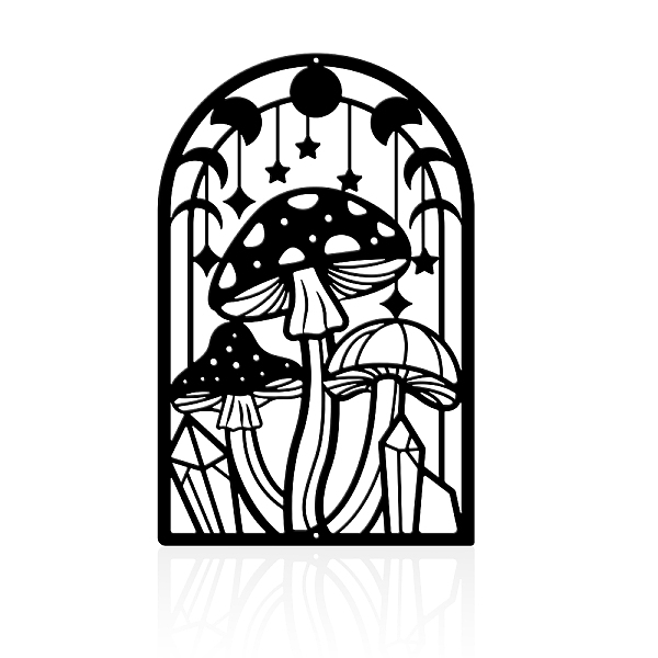 PandaHall Iron Wall Art Decorations, for Front Porch, Living Room, Kitchen, Matte Style, Arch, Mushroom Pattern, 300x193x1mm Iron Mushroom
PandaHall Iron Wall Art Decorations, for Front Porch, Living Room, Kitchen, Matte Style, Arch, Mushroom Pattern, 300x193x1mm Iron Mushroom