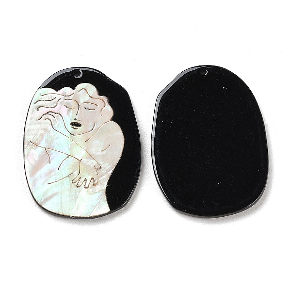 PandaHall Opaque Hugging Human Pattern Acrylic Pendants, with Shell, Black, Oval, 39.5x28.5x2.4mm, Hole: 1.4mm Acrylic Oval Black
PandaHall Opaque Hugging Human Pattern Acrylic Pendants, with Shell, Black, Oval, 39.5x28.5x2.4mm, Hole: 1.4mm Acrylic Oval Black