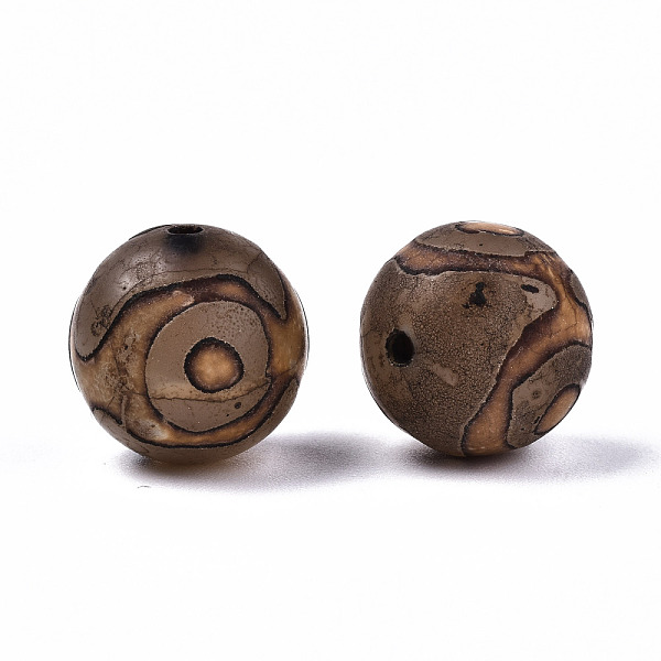 PandaHall Tibetan Style dZi Beads, Natural Agate Beads, Dyed & Heated, Rust/Molten, Round, 3-Eye, 14mm, Hole: 1.6mm Tibetan Agate Round
PandaHall Tibetan Style dZi Beads, Natural Agate Beads, Dyed & Heated, Rust/Molten, Round, 3-Eye, 14mm, Hole: 1.6mm Tibetan Agate Round