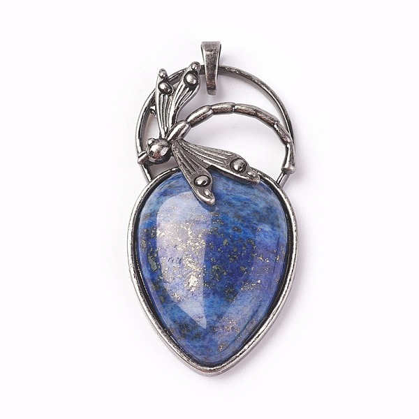 PandaHall Natural Lapis Lazuli Pendants, with Brass Findings, teardrop, Antique Silver, 52~53x27x10~11mm, Hole: 8x5mm Lapis Lazuli Teardrop
PandaHall Natural Lapis Lazuli Pendants, with Brass Findings, teardrop, Antique Silver, 52~53x27x10~11mm, Hole: 8x5mm Lapis Lazuli Teardrop