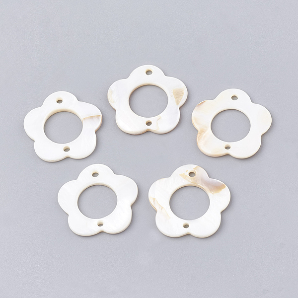 PandaHall Freshwater Shell Links connectors, Flower, Seashell, 25x25x2mm, Hole: 1.5mm Shell Flower
PandaHall Freshwater Shell Links connectors, Flower, Seashell, 25x25x2mm, Hole: 1.5mm Shell Flower