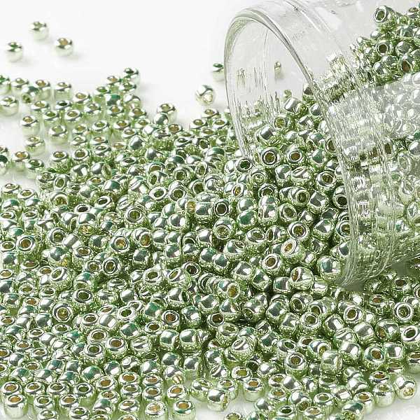 PandaHall TOHO Round Seed Beads, Japanese Seed Beads, (PF560) PermaFinish Lime Green Metallic, 11/0, 2.2mm, Hole: 0.8mm, about 1103pcs/10g...
PandaHall TOHO Round Seed Beads, Japanese Seed Beads, (PF560) PermaFinish Lime Green Metallic, 11/0, 2.2mm, Hole: 0.8mm, about 1103pcs/10g...