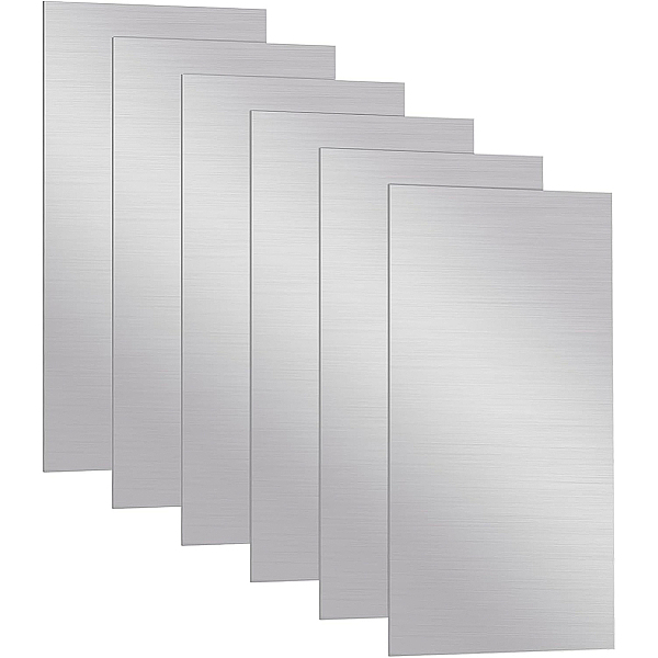 PandaHall BENECREAT 6pcs Aluminium Metal Sheet, 15x30cm Rectangle Flat Plain Plate with Protective Film for Decoration, Packaging..., Silver
PandaHall BENECREAT 6pcs Aluminium Metal Sheet, 15x30cm Rectangle Flat Plain Plate with Protective Film for Decoration, Packaging..., Silver
