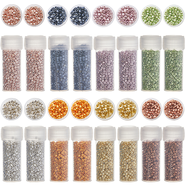 PandaHall SUNNYCLUE 80G 8 Style Cylinder Seed Beads, Metallic Colours, Round Hole, Uniform Size, Mixed Color, 2x1.5~2mm, Hole: 0.8mm..., Multicolor
PandaHall SUNNYCLUE 80G 8 Style Cylinder Seed Beads, Metallic Colours, Round Hole, Uniform Size, Mixed Color, 2x1.5~2mm, Hole: 0.8mm..., Multicolor