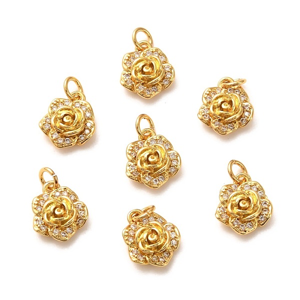 PandaHall Brass Micro Pave Clear Cubic Zirconia Pendants, Long-Lasting Plated, Flower, Real 18K Gold Plated, 11x9x3.5mm, Hole: 3mm, Ring...
PandaHall Brass Micro Pave Clear Cubic Zirconia Pendants, Long-Lasting Plated, Flower, Real 18K Gold Plated, 11x9x3.5mm, Hole: 3mm, Ring...