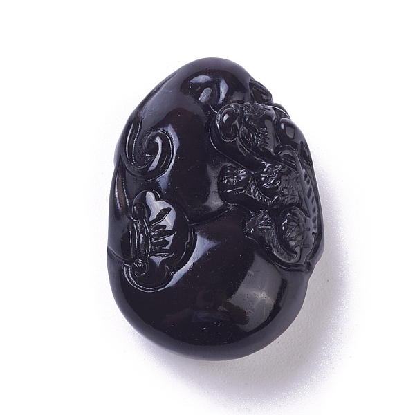 PandaHall Feng Shui Natural Obsidian Pendants, Carved Teardrop with Pixiu, 34.5x24x12.5mm, Hole: 1.5mm Obsidian Teardrop
PandaHall Feng Shui Natural Obsidian Pendants, Carved Teardrop with Pixiu, 34.5x24x12.5mm, Hole: 1.5mm Obsidian Teardrop