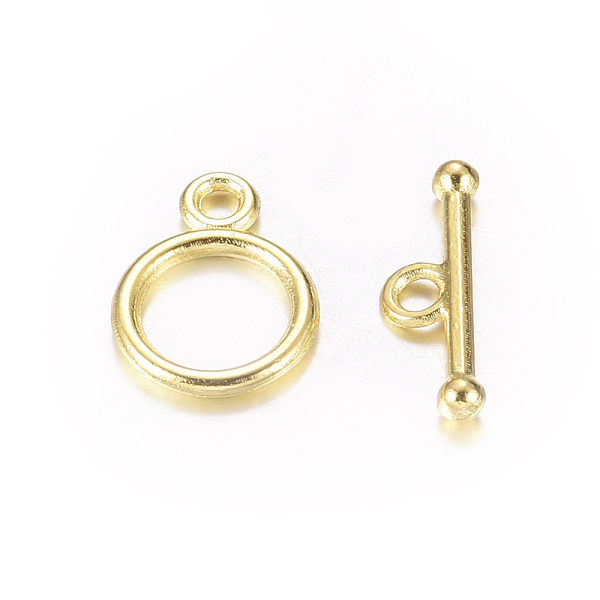 PandaHall Tibetan Style Alloy Toggle Clasps, Lead Free and Cadmium Free, Ring, Golden, 14x10mm, Hole: 2mm Alloy Ring
PandaHall Tibetan Style Alloy Toggle Clasps, Lead Free and Cadmium Free, Ring, Golden, 14x10mm, Hole: 2mm Alloy Ring