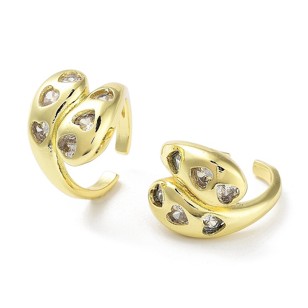 PandaHall Brass with Cubic Zirconia Open Cuff Rings, Teardrop with Heart, Real 16K Gold Plated, Inner Diameter: 16mm Alloy+Cubic Zirconia..., Clear
PandaHall Brass with Cubic Zirconia Open Cuff Rings, Teardrop with Heart, Real 16K Gold Plated, Inner Diameter: 16mm Alloy+Cubic Zirconia..., Clear