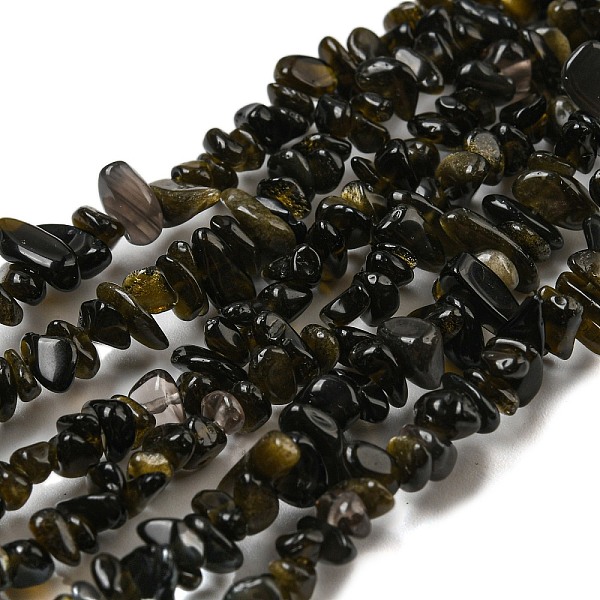 PandaHall Natural Golden Sheen Obsidian Beads Strands, Chip, Grade A, 4~12x3~4x3~5mm, Hole: 0.7mm, 31.50''(80cm) Golden Sheen Obsidian Chip
PandaHall Natural Golden Sheen Obsidian Beads Strands, Chip, Grade A, 4~12x3~4x3~5mm, Hole: 0.7mm, 31.50''(80cm) Golden Sheen Obsidian Chip
