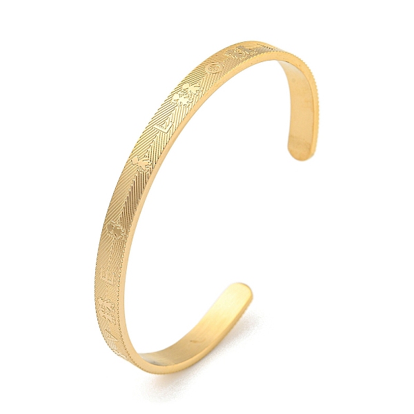 PandaHall Boy Girl Titanium Steel Open Cuff Bangles for Women, Human, 1/4 inch(0.6cm), Inner Diameter: 2x2-1/2 inch(4.95x6.4cm) Titanium...
PandaHall Boy Girl Titanium Steel Open Cuff Bangles for Women, Human, 1/4 inch(0.6cm), Inner Diameter: 2x2-1/2 inch(4.95x6.4cm) Titanium...