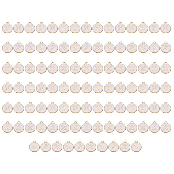 PandaHall Golden Plated Enamel Alloy Charms, Enamelled Sequins, Flat Round, White, Letter.X, 14x12x2mm, Hole: 1.5mm, 100pcs/Box Alloy+Enamel...
PandaHall Golden Plated Enamel Alloy Charms, Enamelled Sequins, Flat Round, White, Letter.X, 14x12x2mm, Hole: 1.5mm, 100pcs/Box Alloy+Enamel...