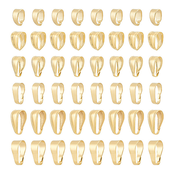 PandaHall ARRICRAFT 60Pcs 6 Styles Brass Snap on Bails, Real 18K Gold Plated, 7~13x4~8.5x3~7mm, 10Pcs/style Brass
PandaHall ARRICRAFT 60Pcs 6 Styles Brass Snap on Bails, Real 18K Gold Plated, 7~13x4~8.5x3~7mm, 10Pcs/style Brass