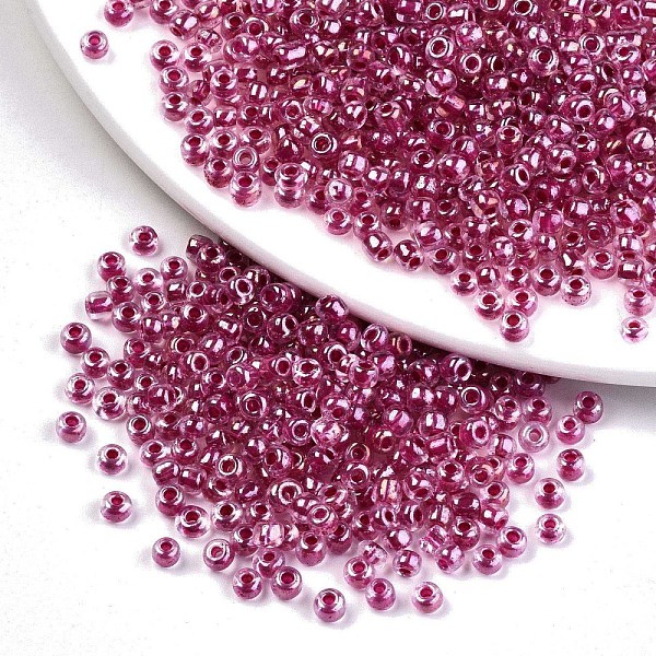PandaHall 8/0 Glass Seed Beads, Transparent Inside Colours Luster, Round Hole, Round, Old Rose, 8/0, 3~4x2~3mm, Hole: 0.8mm, about...
PandaHall 8/0 Glass Seed Beads, Transparent Inside Colours Luster, Round Hole, Round, Old Rose, 8/0, 3~4x2~3mm, Hole: 0.8mm, about...