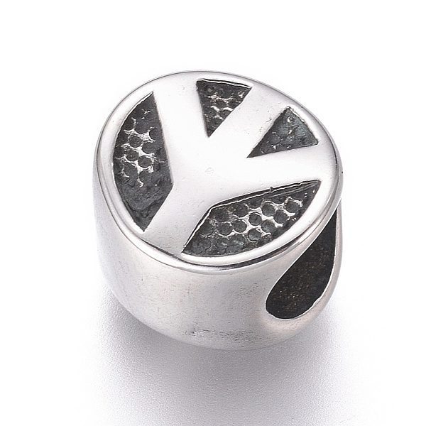 PandaHall 316 Surgical Stainless Steel European Beads, Large Hole Beads, Polished, Flat Round, Antique Silver, 10x7.5mm, Hole: 5mm 316...
PandaHall 316 Surgical Stainless Steel European Beads, Large Hole Beads, Polished, Flat Round, Antique Silver, 10x7.5mm, Hole: 5mm 316...