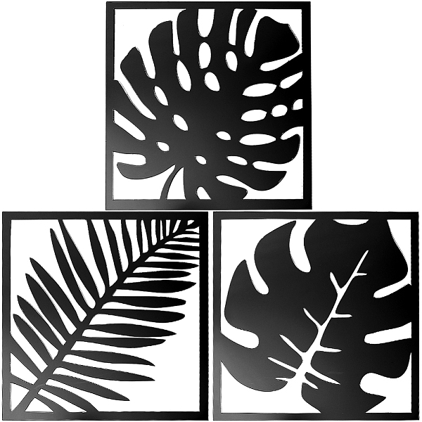 PandaHall 3Pcs Leaf Acrylic Mirror-Like Wall Stickers, with Adhesive Back, for Home Living Room Bedroom Decoration, Black, 198x188x1mm...
PandaHall 3Pcs Leaf Acrylic Mirror-Like Wall Stickers, with Adhesive Back, for Home Living Room Bedroom Decoration, Black, 198x188x1mm...