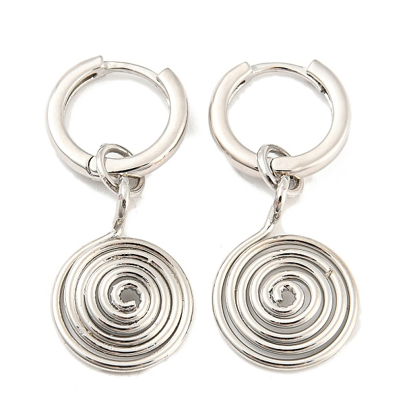 PandaHall Rack Plating Brass Vortex Dangle Hoop Earrings, Long-Lasting Plated, Lead Free & Cadmium Free, Platinum, 32x14mm Brass Flat Round
PandaHall Rack Plating Brass Vortex Dangle Hoop Earrings, Long-Lasting Plated, Lead Free & Cadmium Free, Platinum, 32x14mm Brass Flat Round