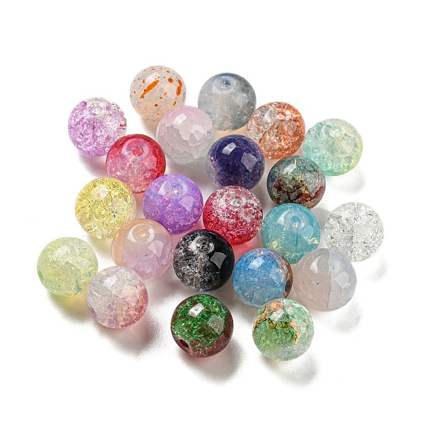 PandaHall Transparent Spray Painting Crackle Glass Beads, Round, Mixed Color, 10mm, Hole: 1.6mm, 200pcs/bag Glass Round Multicolor
PandaHall Transparent Spray Painting Crackle Glass Beads, Round, Mixed Color, 10mm, Hole: 1.6mm, 200pcs/bag Glass Round Multicolor