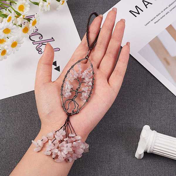 PandaHall 1Pc Natural Rose Quartz Big Pendant Decotations, with Brass Findings, Horse Eye with Tree of Life Pattern, Cadmium Free & Lead...
PandaHall 1Pc Natural Rose Quartz Big Pendant Decotations, with Brass Findings, Horse Eye with Tree of Life Pattern, Cadmium Free & Lead...