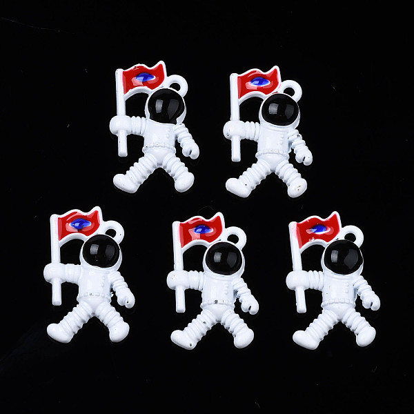 PandaHall Rack Plating Alloy Enamel Pendants, Cadmium Free & Nickel Free & Lead Free, Spaceman, White, 20x13x4mm, Hole: 1.2mm Alloy+Enamel...
PandaHall Rack Plating Alloy Enamel Pendants, Cadmium Free & Nickel Free & Lead Free, Spaceman, White, 20x13x4mm, Hole: 1.2mm Alloy+Enamel...