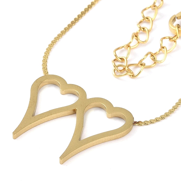 PandaHall 304 Stainless Steel Pendants Necklaces, Golden Tone Serpentine Chains Necklaces for Women, Heart, 14.61 inch(37.1cm), Pendant...
PandaHall 304 Stainless Steel Pendants Necklaces, Golden Tone Serpentine Chains Necklaces for Women, Heart, 14.61 inch(37.1cm), Pendant...