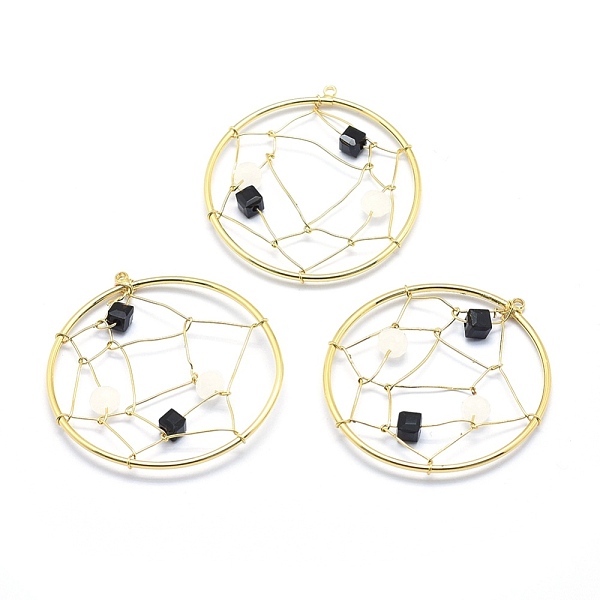 PandaHall Brass Pendants, with Cubic Zirconia, Wire Wrapped Pendants, Cadmium Free & Nickel Free & Lead Free, Web, Real 18K Gold Plated..., Black
PandaHall Brass Pendants, with Cubic Zirconia, Wire Wrapped Pendants, Cadmium Free & Nickel Free & Lead Free, Web, Real 18K Gold Plated..., Black