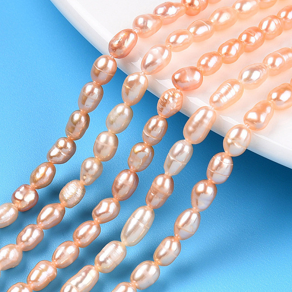 PandaHall Natural Cultured Freshwater Pearl Beads Strands, Baroque Keshi Pearl Rice Beads, Wheat, 4.5~8.5x3.4~4mm, Hole: 0.7~0.8mm, about..., Orange
PandaHall Natural Cultured Freshwater Pearl Beads Strands, Baroque Keshi Pearl Rice Beads, Wheat, 4.5~8.5x3.4~4mm, Hole: 0.7~0.8mm, about..., Orange