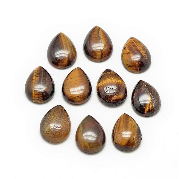 PandaHall Natural Tiger Eye Cabochons, teardrop, 17~18x12~13x5mm Tiger Eye Teardrop
PandaHall Natural Tiger Eye Cabochons, teardrop, 17~18x12~13x5mm Tiger Eye Teardrop