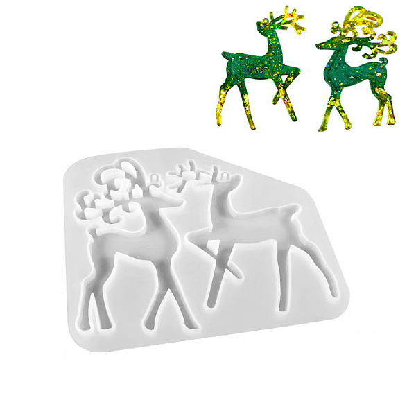 PandaHall DIY Christmas Deer Pendant Silhouette Silicone Molds, Resin Casting Molds, for UV Resin, Epoxy Resin Jewelry Making, White...
PandaHall DIY Christmas Deer Pendant Silhouette Silicone Molds, Resin Casting Molds, for UV Resin, Epoxy Resin Jewelry Making, White...