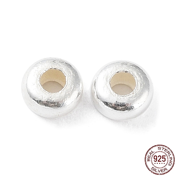 PandaHall 925 Sterling Silver Beads, Rondelle, Silver, 3.4x1.8mm, Hole: 1.2mm Sterling Silver Rondelle
PandaHall 925 Sterling Silver Beads, Rondelle, Silver, 3.4x1.8mm, Hole: 1.2mm Sterling Silver Rondelle