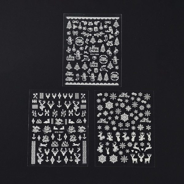 PandaHall Luminous Nail Art Stickers Decals, DIY Nail Art Decoration, Christmas Themed Mixed Pattern, White, 105.5x80x0.1mm Plastic...
PandaHall Luminous Nail Art Stickers Decals, DIY Nail Art Decoration, Christmas Themed Mixed Pattern, White, 105.5x80x0.1mm Plastic...