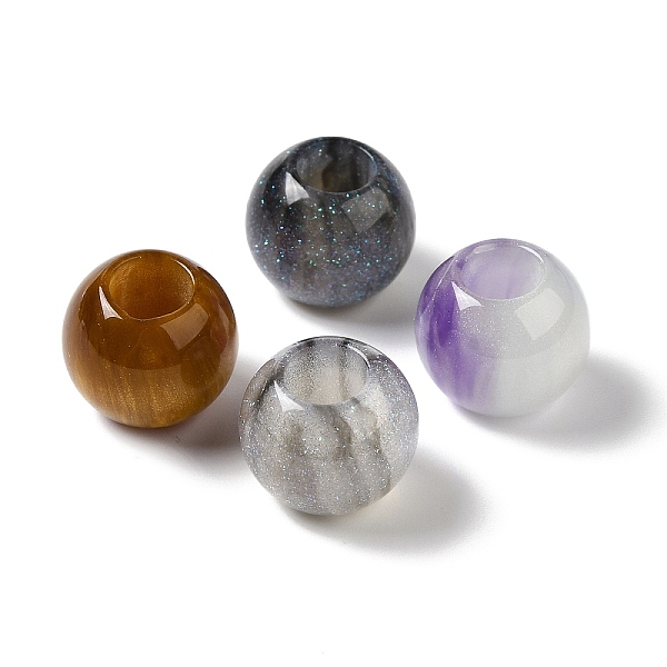 PandaHall Resin Glitter European Beads, Large Hole Beads, Rondelle, Mixed Color, 13.5x11~11.5mm, Hole: 6mm Resin Rondelle Multicolor
PandaHall Resin Glitter European Beads, Large Hole Beads, Rondelle, Mixed Color, 13.5x11~11.5mm, Hole: 6mm Resin Rondelle Multicolor