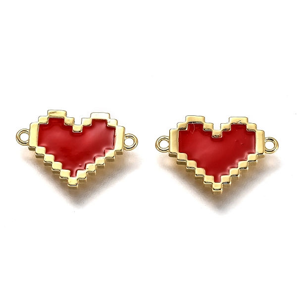 PandaHall Brass Links Connectors, Long-Lasting Plated, with Enamel, Real 18K Gold Plated, Heart, Red, 10x16x1.5mm, Hole: 2.3mm Brass+Enamel...
PandaHall Brass Links Connectors, Long-Lasting Plated, with Enamel, Real 18K Gold Plated, Heart, Red, 10x16x1.5mm, Hole: 2.3mm Brass+Enamel...