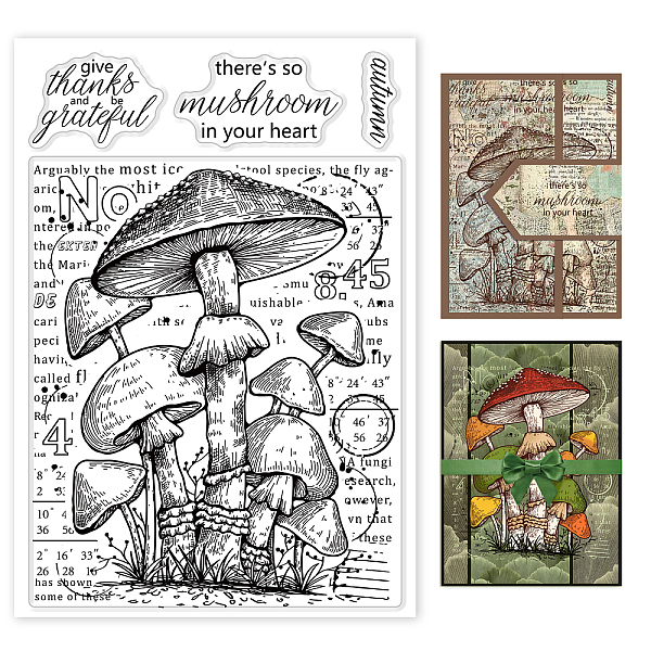 PandaHall GLOBLELAND Mushroom and Words Background Clear Stamps Numbers Blessings Silicone Clear Stamp Seals for Cards Making DIY...
PandaHall GLOBLELAND Mushroom and Words Background Clear Stamps Numbers Blessings Silicone Clear Stamp Seals for Cards Making DIY...