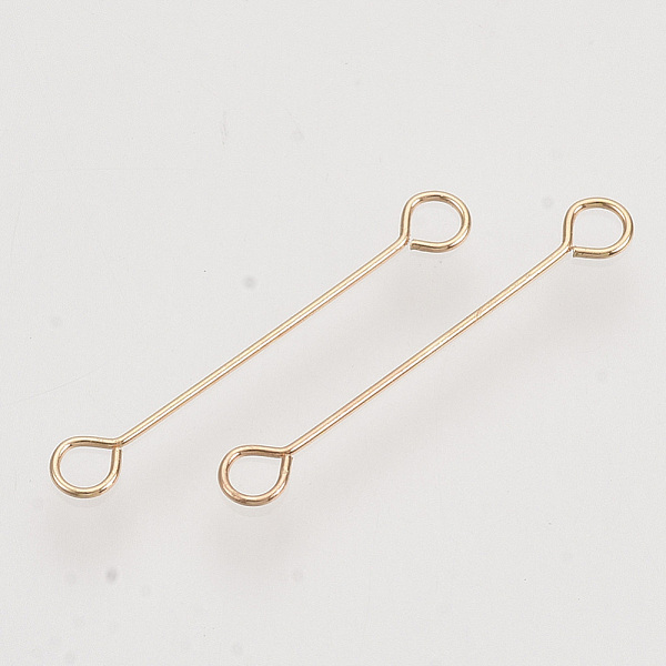 PandaHall Iron Eye Pins, Cadmium Free & Lead Free, Double Sided Eye Pins, Light Gold, 20x0.4mm, Hole: 1.8mm, Head: 3mm Iron
PandaHall Iron Eye Pins, Cadmium Free & Lead Free, Double Sided Eye Pins, Light Gold, 20x0.4mm, Hole: 1.8mm, Head: 3mm Iron