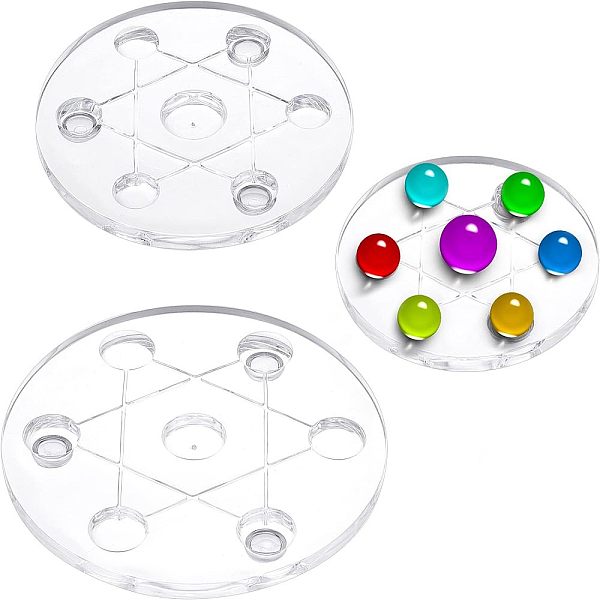 PandaHall Fingerinspire 3Pcs 3 Style PVC Seven Star Disk, Jewelry Display Base, Home Decorations, Clear, 79.5~120x12.5~13mm, 1pc/style...
PandaHall Fingerinspire 3Pcs 3 Style PVC Seven Star Disk, Jewelry Display Base, Home Decorations, Clear, 79.5~120x12.5~13mm, 1pc/style...