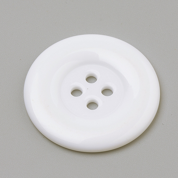 PandaHall 4-Hole Acrylic Buttons, Flat Round, White, 34x3mm, Hole: 3mm Acrylic Flat Round White
PandaHall 4-Hole Acrylic Buttons, Flat Round, White, 34x3mm, Hole: 3mm Acrylic Flat Round White