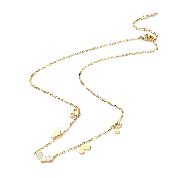 PandaHall Natural Shell Heart Pendant Necklace, Ion Plating(IP) 304 Stainless Steel Jewelry for Women, Golden, 18.62 inch(47.3cm) Shell...
PandaHall Natural Shell Heart Pendant Necklace, Ion Plating(IP) 304 Stainless Steel Jewelry for Women, Golden, 18.62 inch(47.3cm) Shell...
