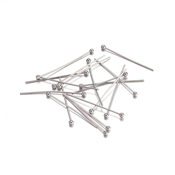 PandaHall 304 Stainless Steel Ball Head Pins, Stainless Steel Color, 25x0.6mm, 22 Gauge, Head: 1.8mm 304 Stainless Steel
PandaHall 304 Stainless Steel Ball Head Pins, Stainless Steel Color, 25x0.6mm, 22 Gauge, Head: 1.8mm 304 Stainless Steel
