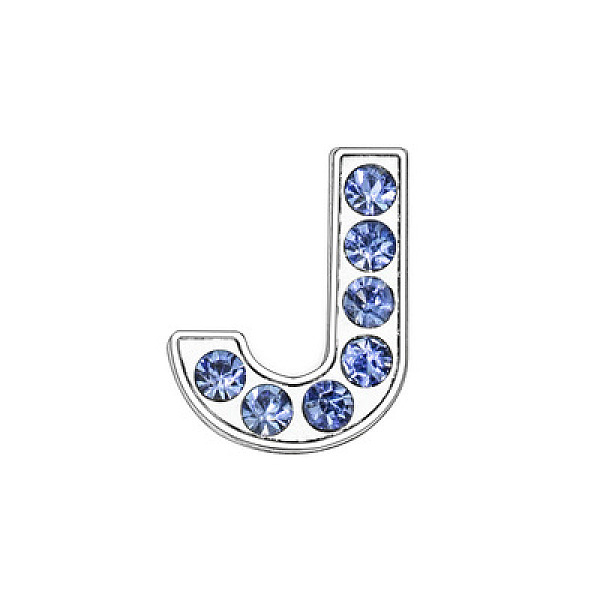 PandaHall Glass Rhinestone Slide Charms, with Platinum Tone Alloy Finding, Mixed Color, Letter.J, 12mm, Hole: 8x2mm Alloy+Rhinestone Letter..., Multicolor
PandaHall Glass Rhinestone Slide Charms, with Platinum Tone Alloy Finding, Mixed Color, Letter.J, 12mm, Hole: 8x2mm Alloy+Rhinestone Letter..., Multicolor