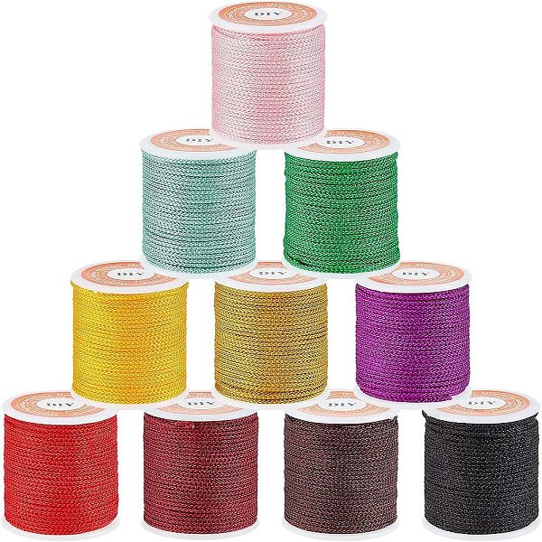 PandaHall OLYCRAFT 60 Yard 10 Colors Braided Nylon Threads 0.04 Inch Nylon Beading String Cord Nylon Chinese Knotting Cord Mambo Thread with..., Multicolor
PandaHall OLYCRAFT 60 Yard 10 Colors Braided Nylon Threads 0.04 Inch Nylon Beading String Cord Nylon Chinese Knotting Cord Mambo Thread with..., Multicolor