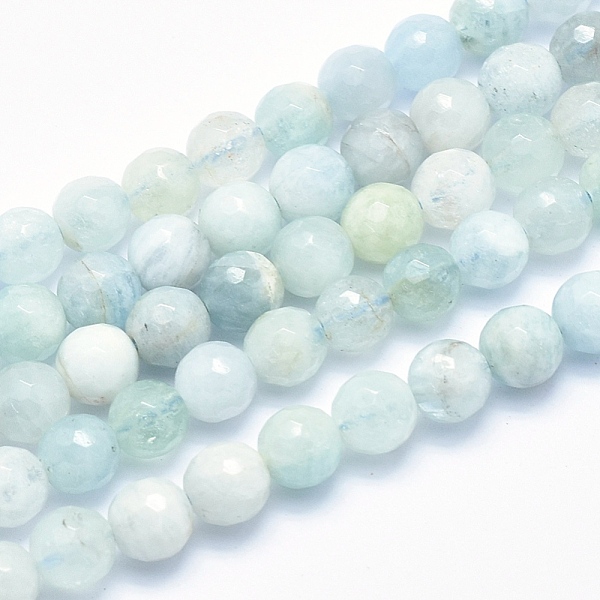 PandaHall Natural Aquamarine Beads Strands, Grade AB, Faceted, Round, 6mm, Hole: 0.8mm, about 68pcs/strand, 15.7 inch Aquamarine Round
PandaHall Natural Aquamarine Beads Strands, Grade AB, Faceted, Round, 6mm, Hole: 0.8mm, about 68pcs/strand, 15.7 inch Aquamarine Round