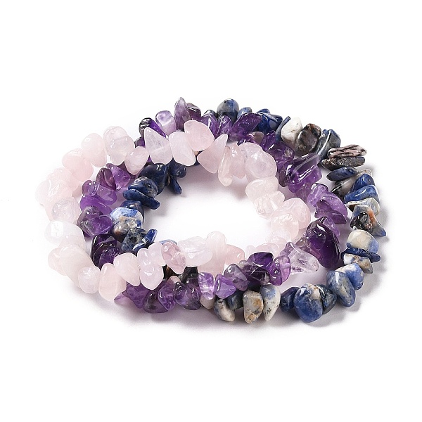 PandaHall Chips Natural Mixed Stone Stretch Bracelets, Stackable Bracelets, 1/4~1/2 inch(0.8~1.4cm), Inner Diameter: 2-1/8~2-1/2 inch...
PandaHall Chips Natural Mixed Stone Stretch Bracelets, Stackable Bracelets, 1/4~1/2 inch(0.8~1.4cm), Inner Diameter: 2-1/8~2-1/2 inch...