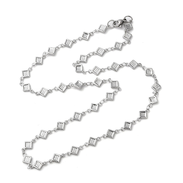 PandaHall 304 Stainless Steel Rhombus Link Chain Necklaces, Stainless Steel Color, 19.96 inch(50.7cm) 304 Stainless Steel
PandaHall 304 Stainless Steel Rhombus Link Chain Necklaces, Stainless Steel Color, 19.96 inch(50.7cm) 304 Stainless Steel