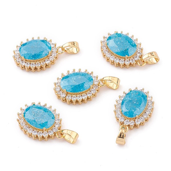 PandaHall Golden Plated Brass Micro Pave Clear Cubic Zirconia Pendants, with Glass, Long-Lasting Plated, Oval, Deep Sky Blue, 23x16.5x7.5mm...
PandaHall Golden Plated Brass Micro Pave Clear Cubic Zirconia Pendants, with Glass, Long-Lasting Plated, Oval, Deep Sky Blue, 23x16.5x7.5mm...